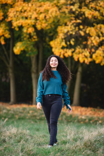 Passeggiata autunnale - foto stock