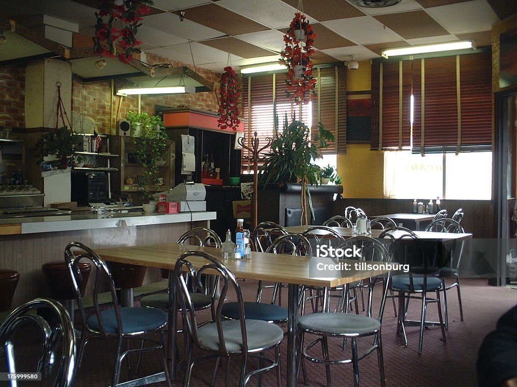 Diner Interior de - Foto de stock de Cafetería de carretera libre de derechos