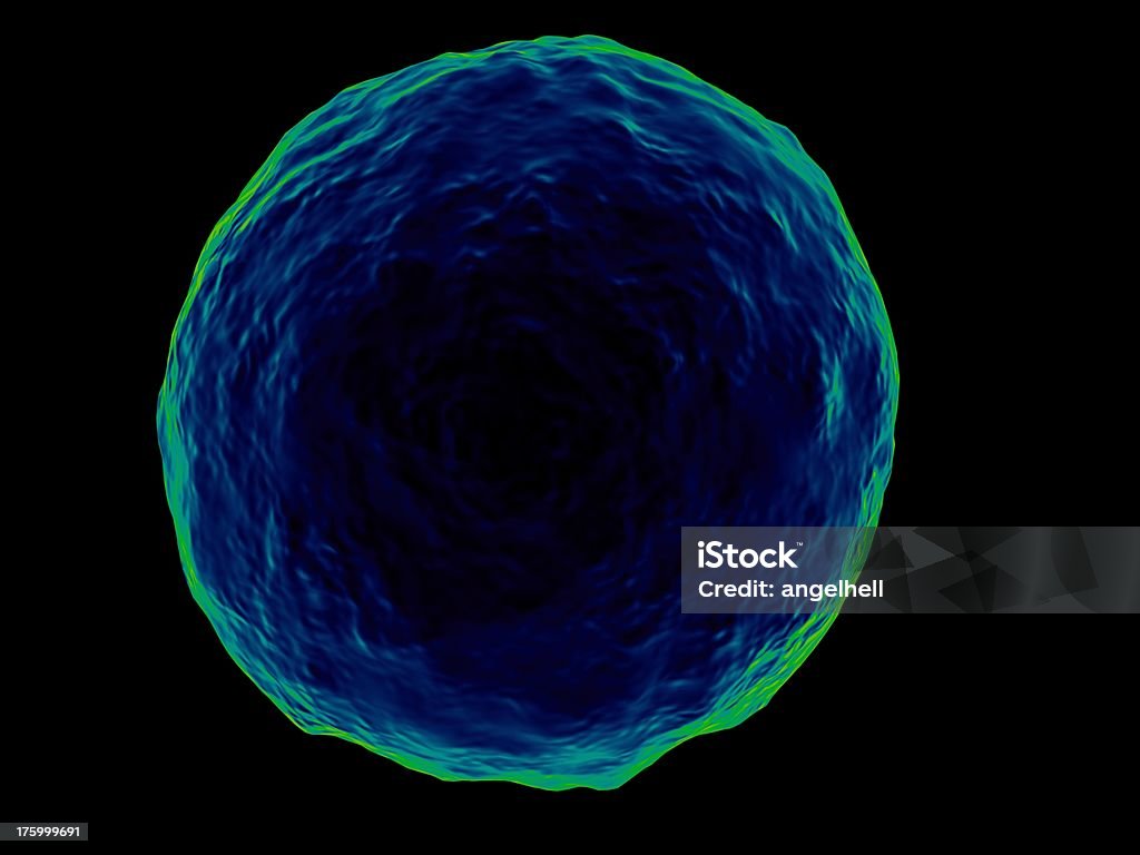 Bio element (cell scanned) A bio element (cell) scanned. AIDS Stock Photo