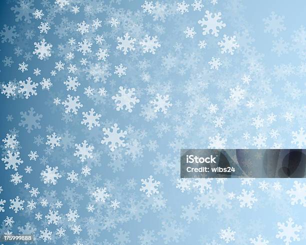 Schneeflocke Hintergrund Stockfoto und mehr Bilder von Anhöhe - Anhöhe, Bildhintergrund, Blau