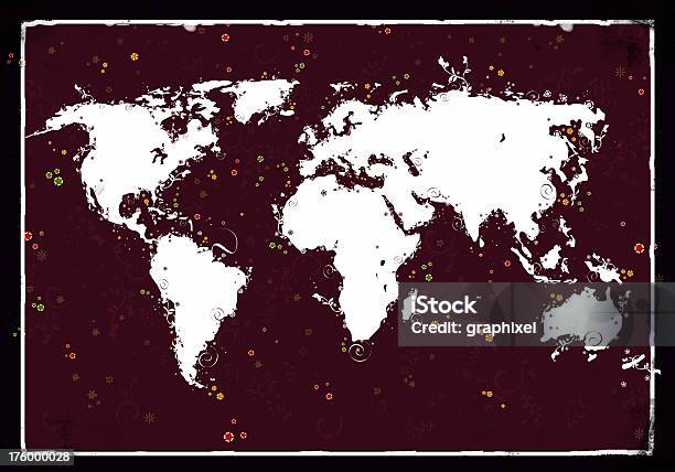 Mapa Do Mundo De Fundo - Fotografias de stock e mais imagens de Arte - Arte, Arte e Artesanato - Arte visual, Arte, Cultura e Espetáculo