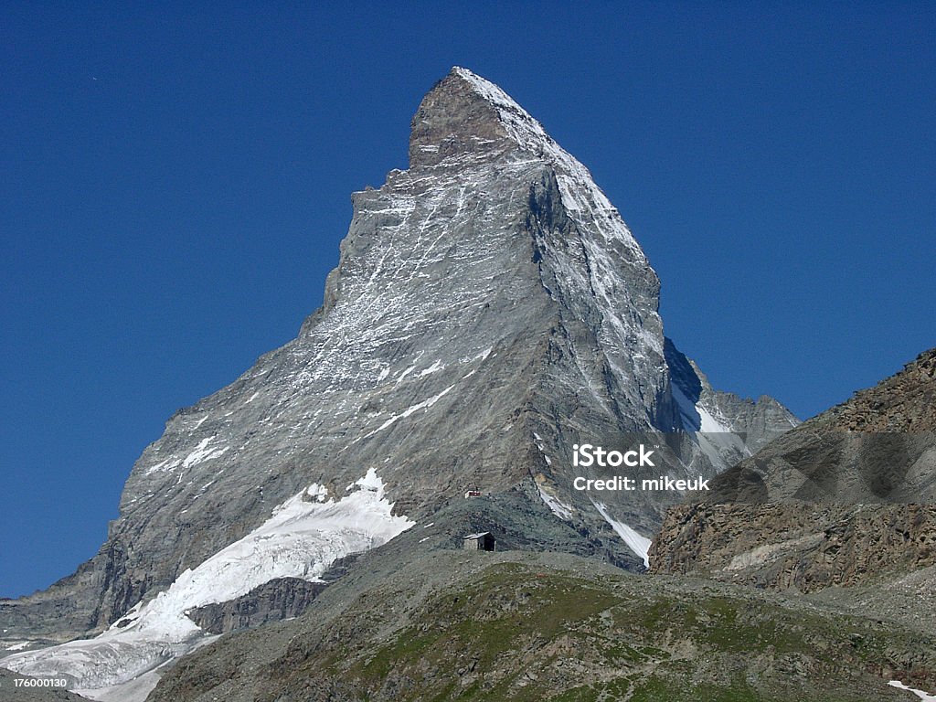 Alpes de montanha Matterhorn, na Suíça - Royalty-free Alpes Europeus Foto de stock