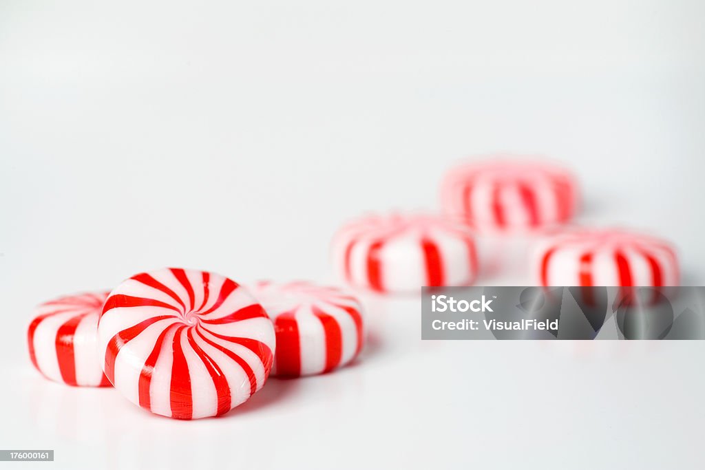 Peppermint Candies peppermint candies on white background Peppermint Candy Stock Photo