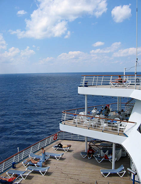 Cruise Decks stock photo