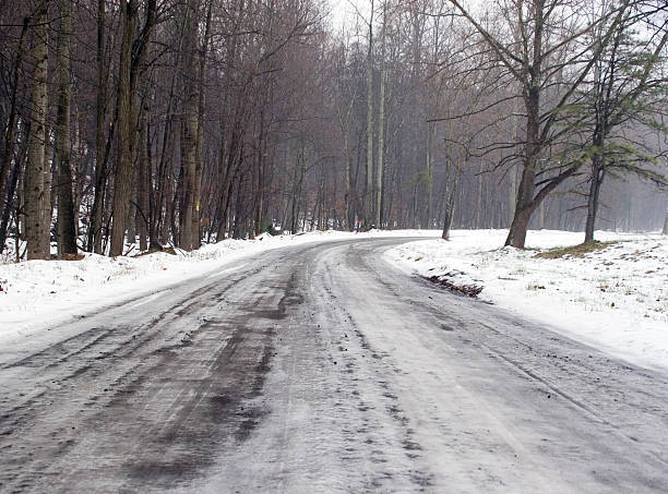 A bitter winter day in the countryside.