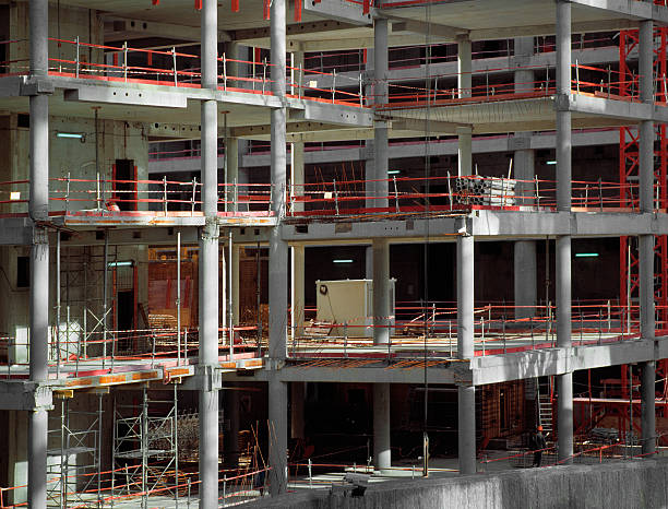 Building being constructed in Santander, Spain.