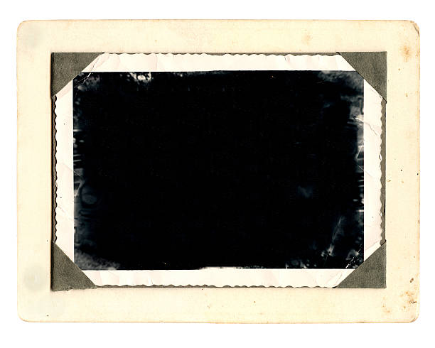 istock Antique photo with corner tabs and wavy edges 176000654