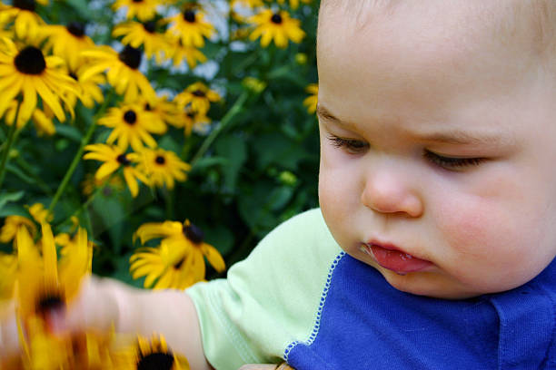 istock Baby and Flowers 176000715