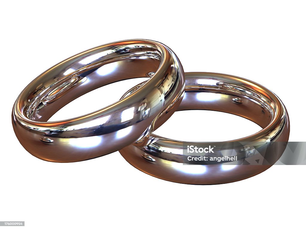 Símbolo del amor par Anillos de boda - Foto de stock de Adulto libre de derechos