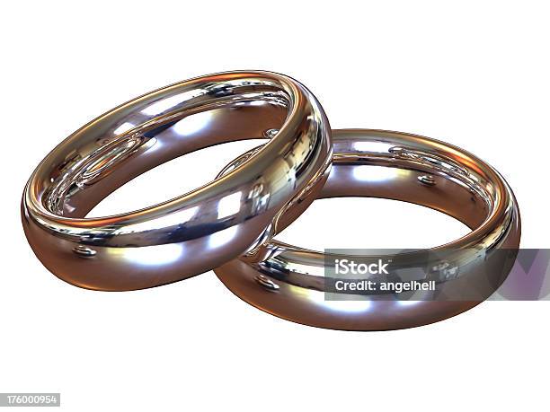 Símbolo Del Amor Par Anillos De Boda Foto de stock y más banco de imágenes de Adulto - Adulto, Alambre, Amarillo - Color