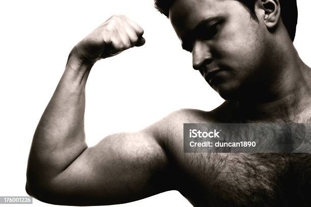 Foto de Braço e mais fotos de stock de Branco - Branco, Bíceps, Cor Preta