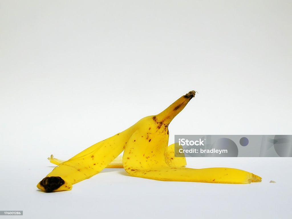 Banana skin - Zbiór zdjęć royalty-free (Banan)