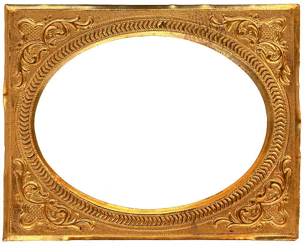 Photo of oval tintype frame