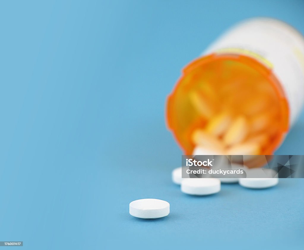 Bouteilles de médicament de Prescription - Photo de Médicament générique libre de droits