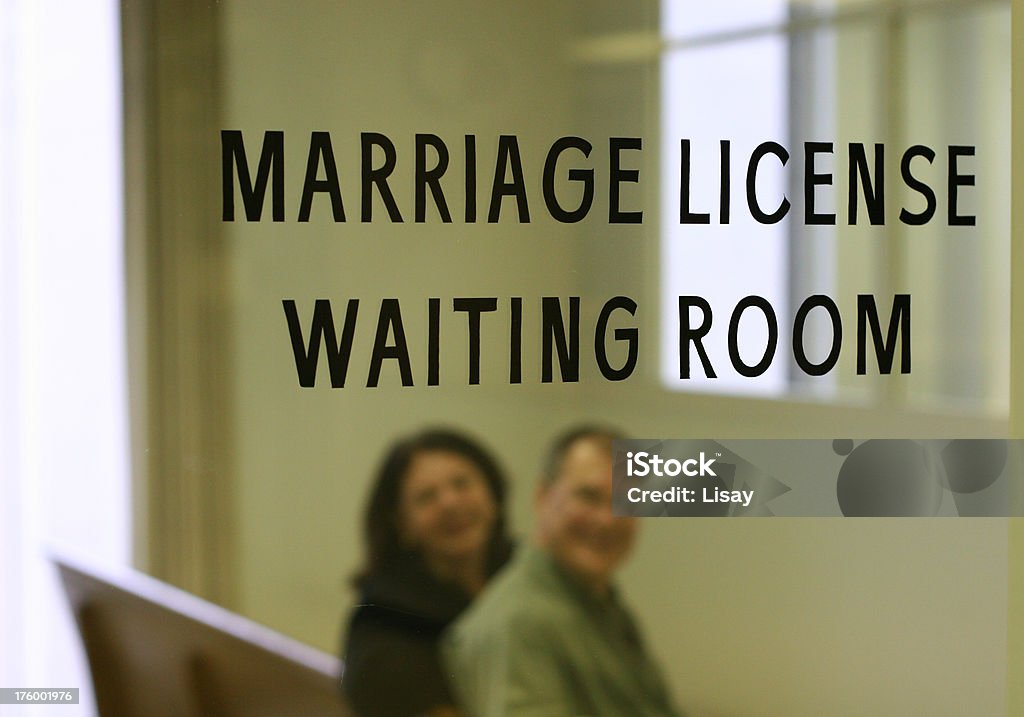 Matrimonio licencia sala de espera - Foto de stock de Adulto libre de derechos