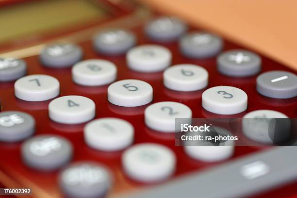 Foto de Red Teclado e mais fotos de stock de Calculadora - Calculadora, Macrofotografia, Computador