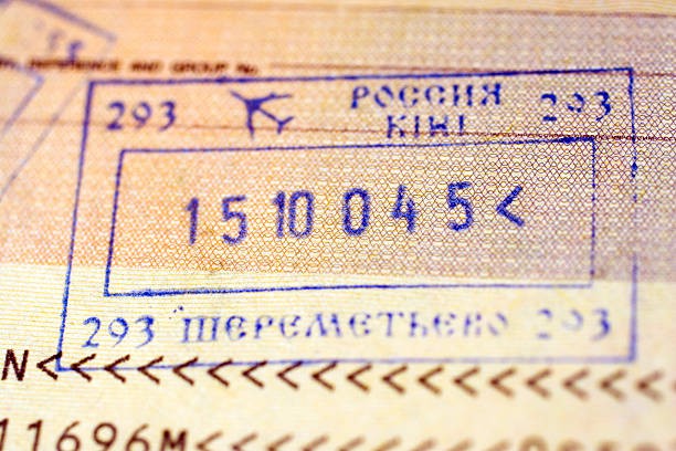 istock Travel: Russia Passport Stamp 176002658