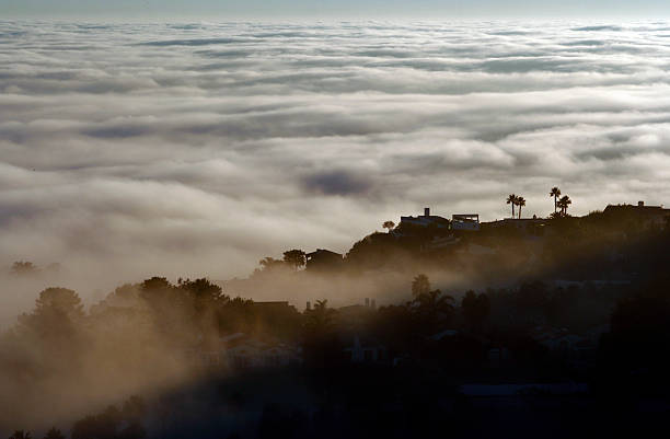 Clouscape de Malibu - fotografia de stock