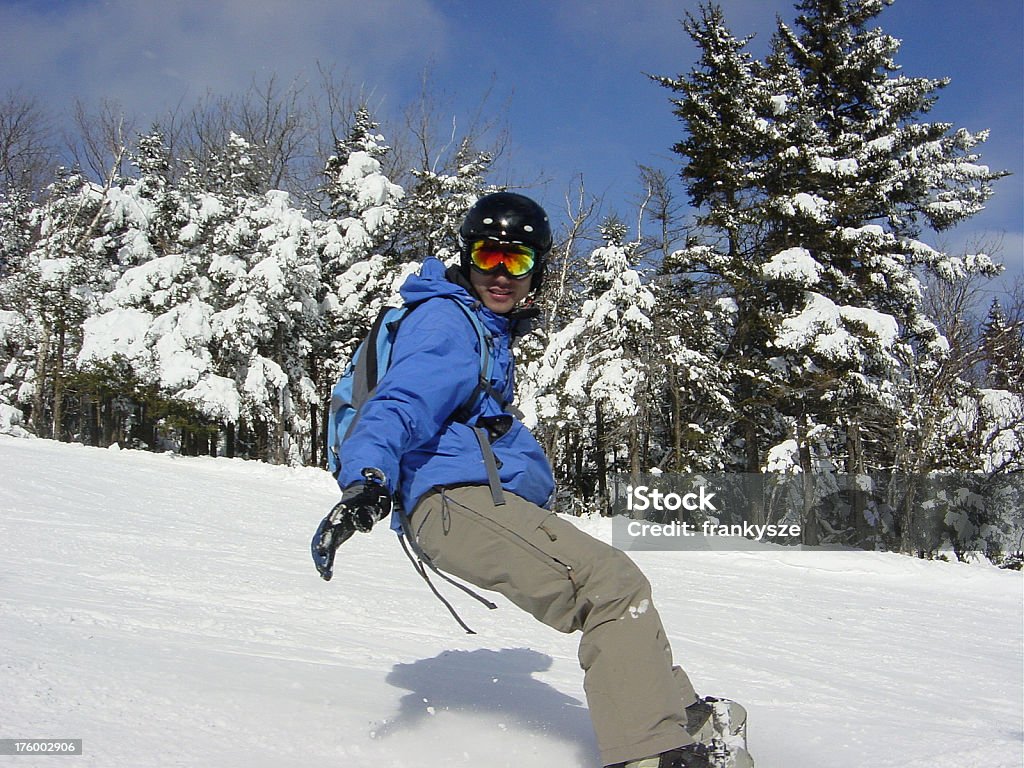 Snowboard em acção - Royalty-free Vermont Foto de stock