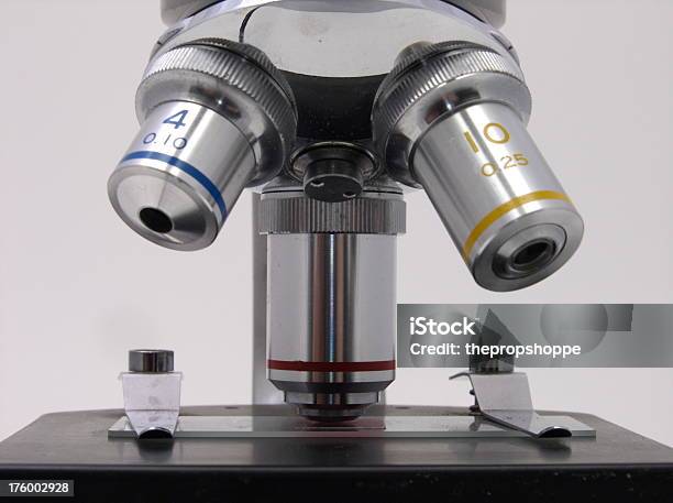 Microscopio 3 - Fotografie stock e altre immagini di Chimica - Chimica, Composizione orizzontale, Corso di chimica