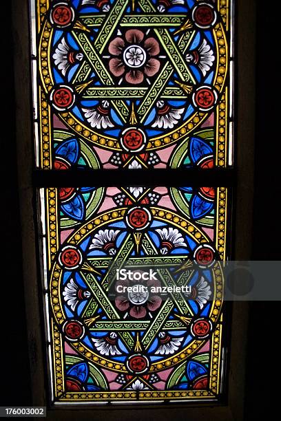 Buntglasornament Stockfoto und mehr Bilder von Buntglas - Buntglas, Judentum, Bildhintergrund