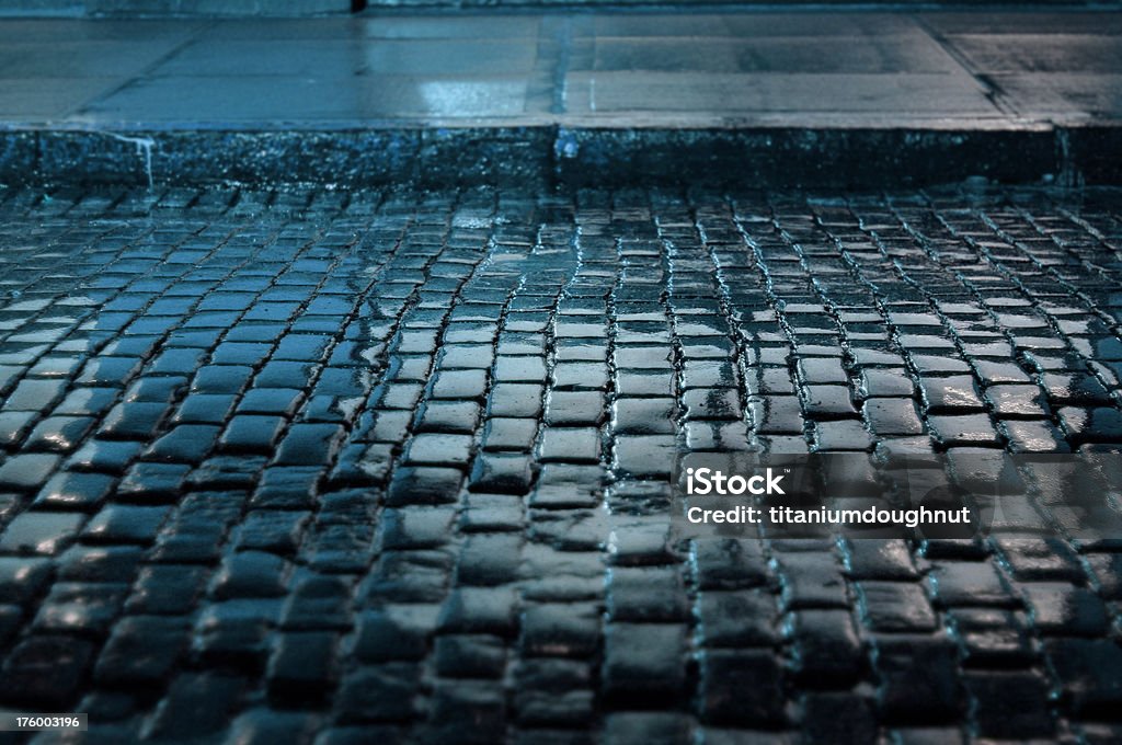 Molhado Cobblestones - Royalty-free Alfalto Foto de stock