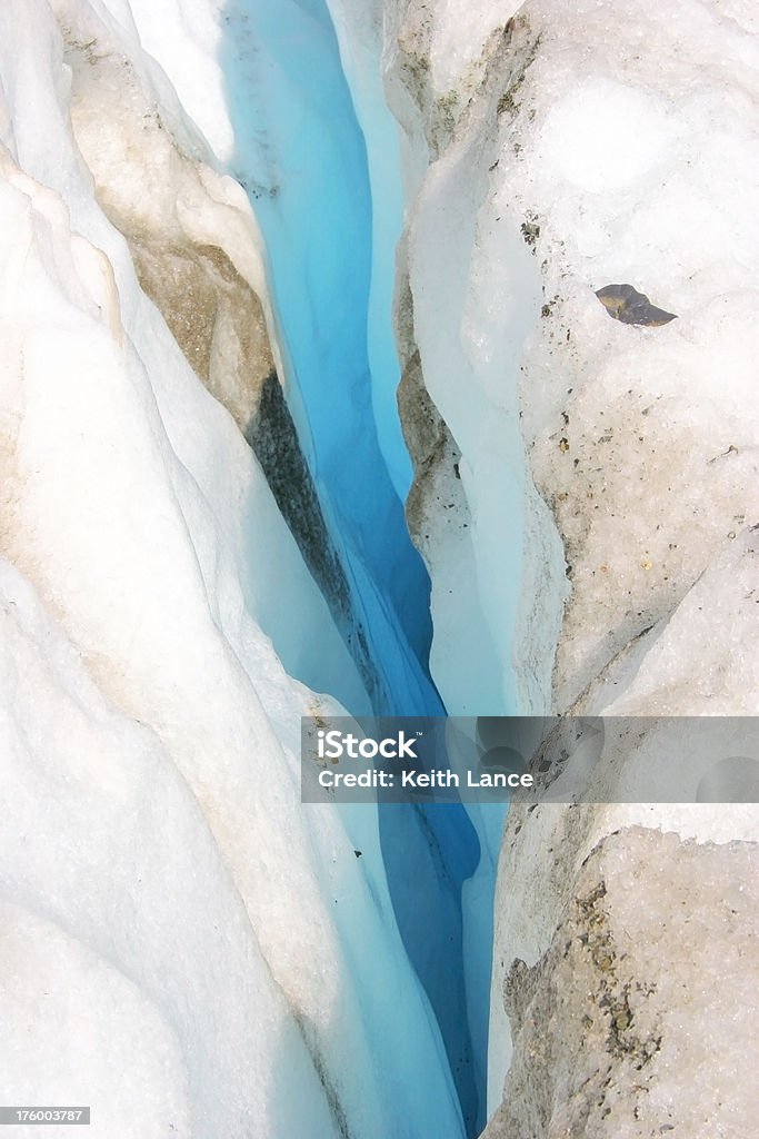 Éclat bleuâtre de Glacier de glace - Photo de Vagin libre de droits