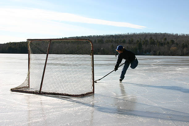 istock pond hockey goal 176003930