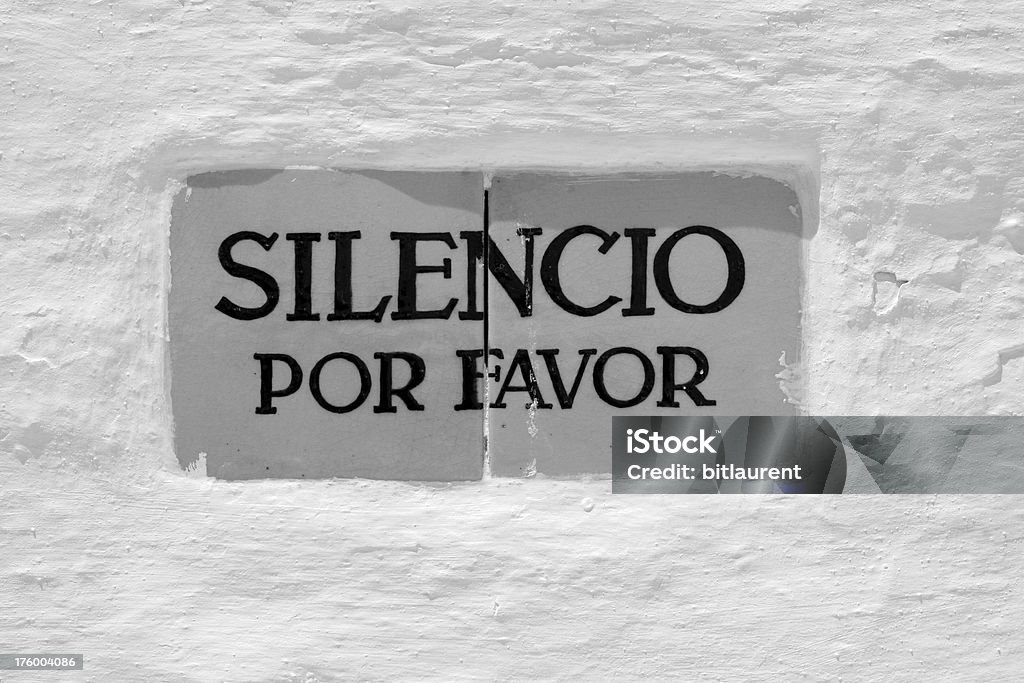 Silêncio, por favor - Royalty-free Branco Foto de stock