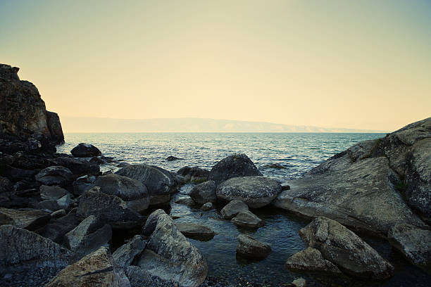 Praia de pedra - foto de acervo