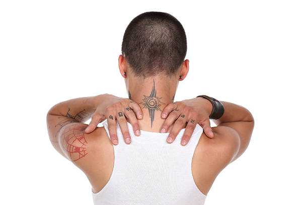 istock Female with short hair from behind 176004444