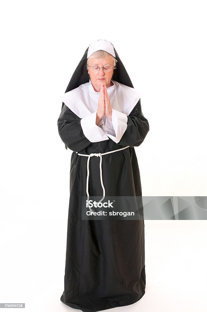 Nonne in Prayor - Lizenzfrei Nonne Stock-Foto