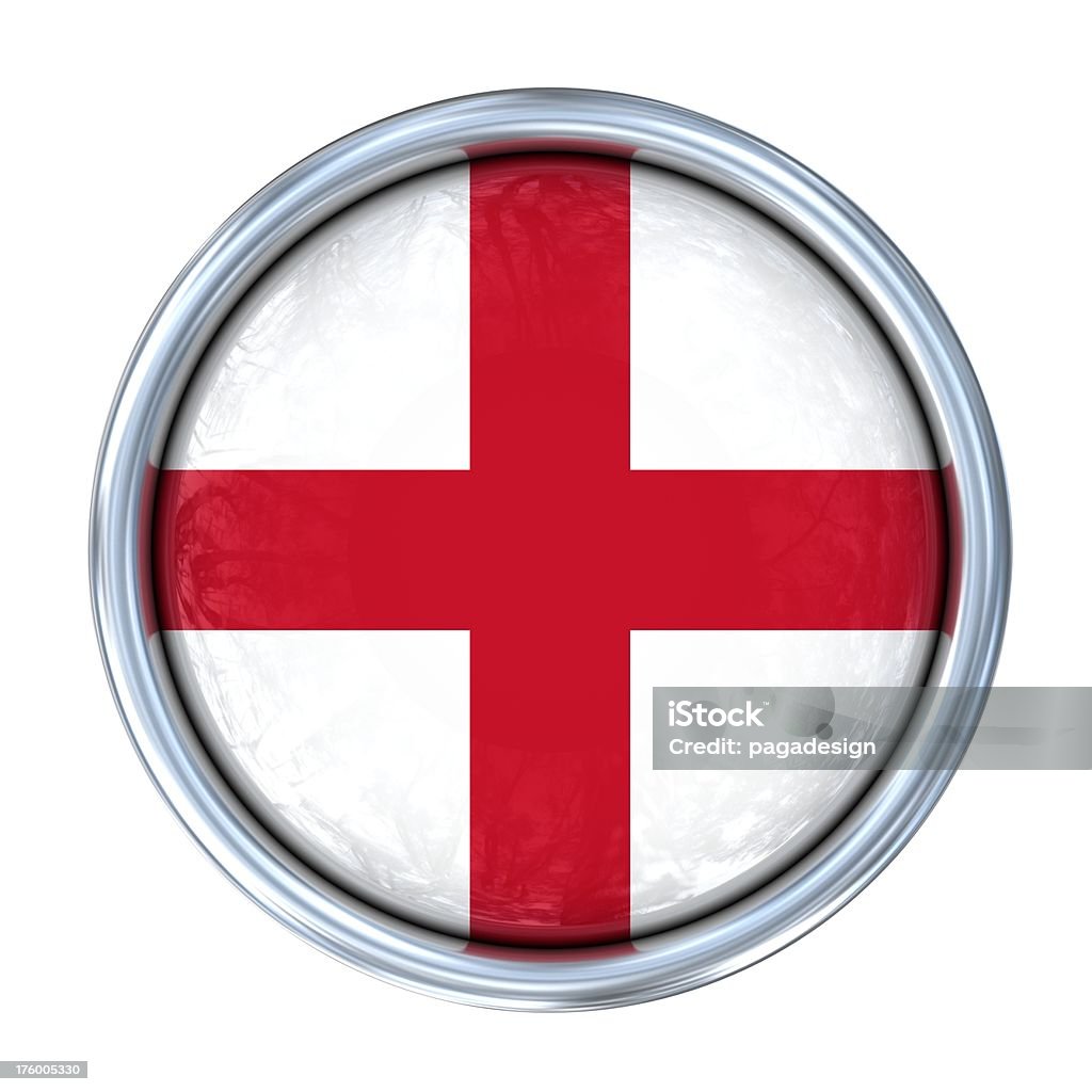 Bandera inglesa en el botón - Foto de stock de Bandera libre de derechos