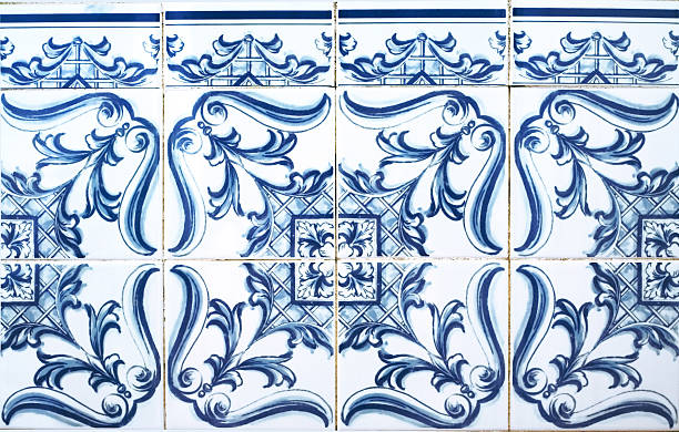 istock Old portuguese tiles 176006184