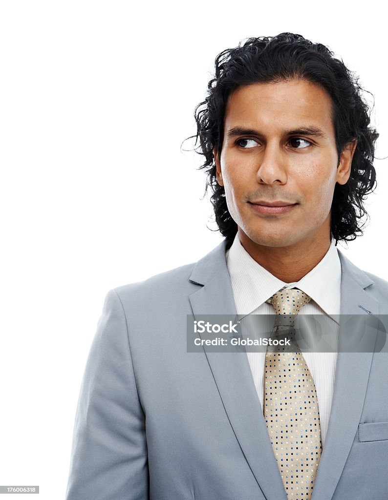 Hombre de negocios mirando a otro lado - Foto de stock de 20 a 29 años libre de derechos