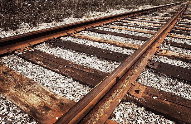 Ferrovia de corrida - foto de acervo