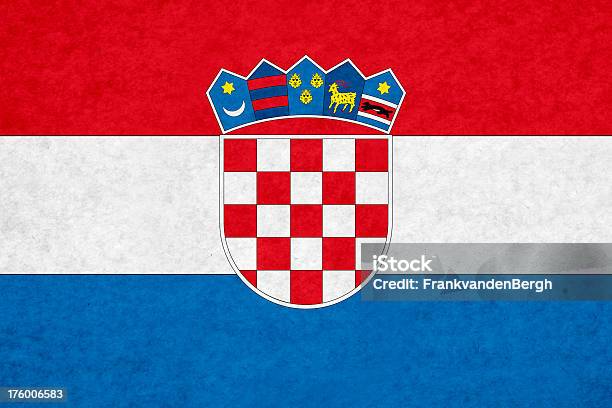 Foto de Bandeira Croata e mais fotos de stock de Bandeira - Bandeira, Bandeira da Croácia, Comemoração - Conceito
