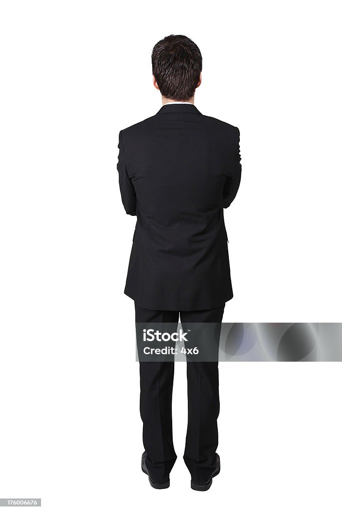 Business Man Back Side Back Stock Photo