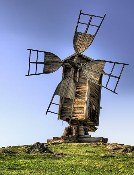 Fairy Tale Windmill stock photo