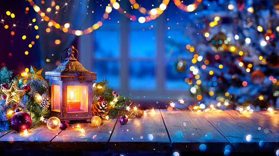 Merry Christmas - Advent At Home - Decorations And Bokeh