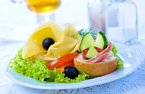 istock Sandwiches with salami and cheese 176007221