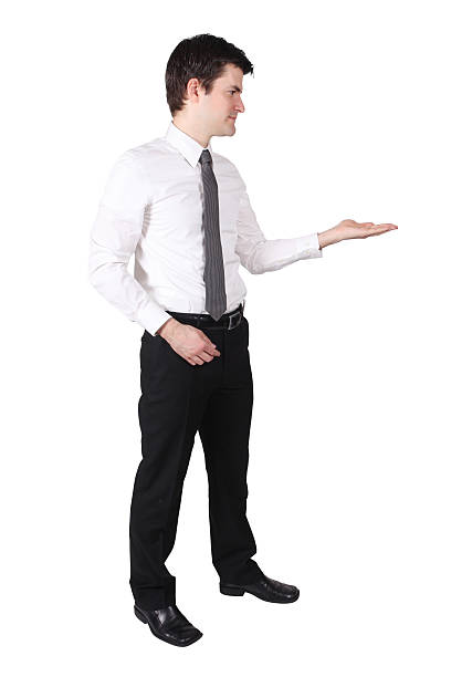 istock Profile Shot Caucasian Business Man Presenting 176007604
