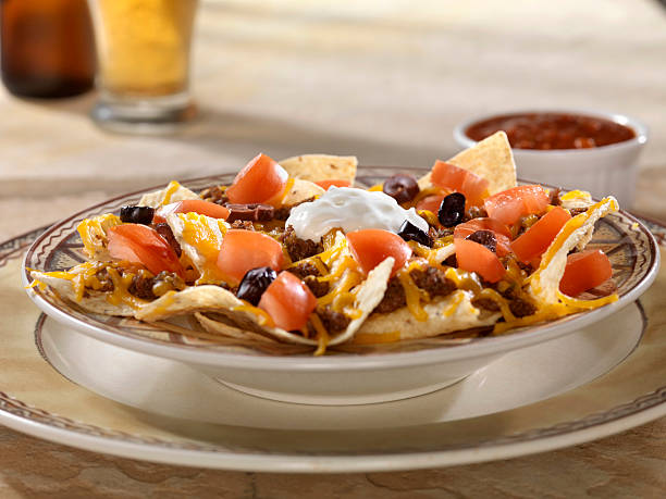 istock Loaded Nachos and a Beer 176007826