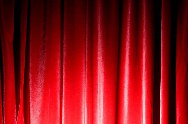 Red Cutain low lighting red curtain with lighting beneath cutain stock pictures, royalty-free photos & images