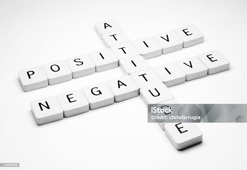 Actitud positiva o negativa - Foto de stock de Actitud libre de derechos