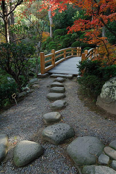 istock A bridge in a zen garden in Autumn 176009438