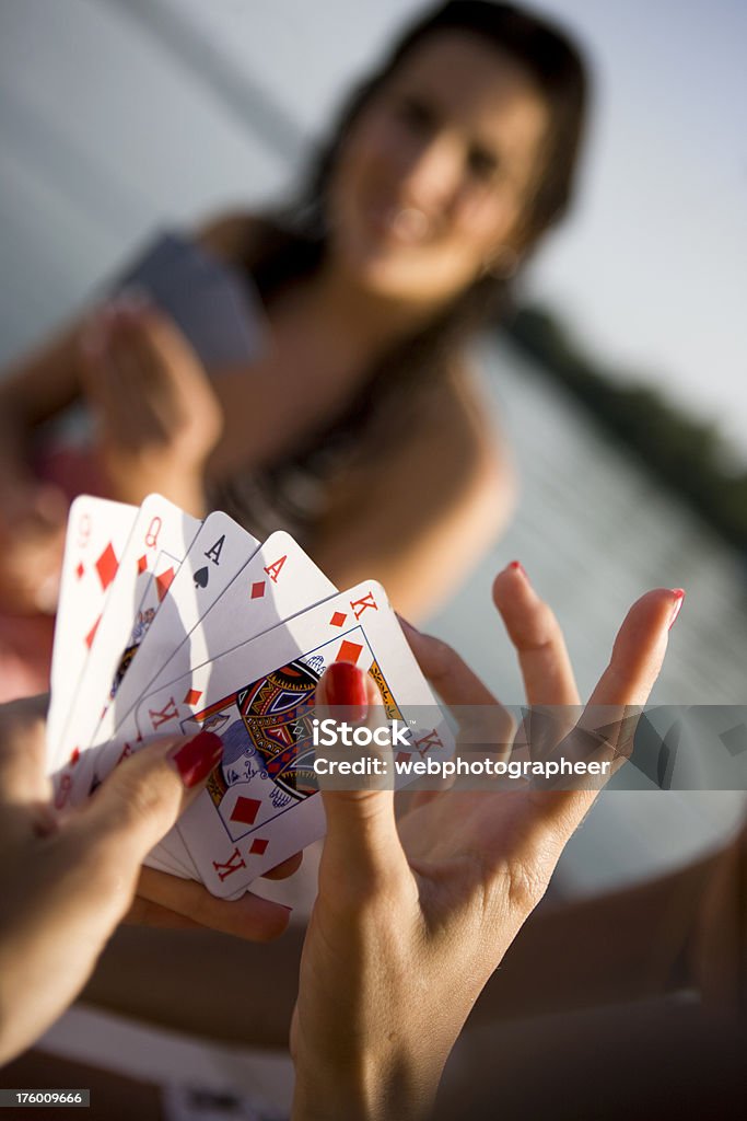 Cartas de baralho - Foto de stock de Abrir em Leque royalty-free