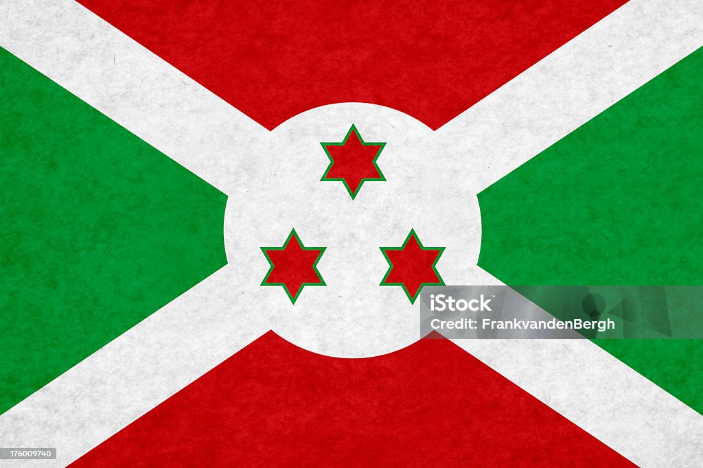 Bandeira do Burundi - Foto de stock de Bandeira royalty-free