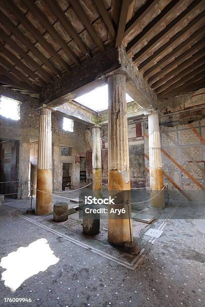 Casa Pompeiana - Fotografie stock e altre immagini di Ambientazione esterna - Ambientazione esterna, Antica Roma, Antica civiltà