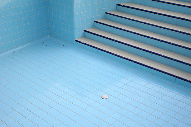 empty swimming pool stock photo